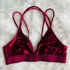 PINK Velvet Bralette